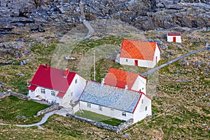Cottages on the coast of Norway