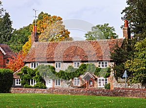 Cottages on an English Village Street