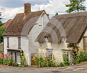 Cottages in Great Milton village, Oxfordshire, England photo