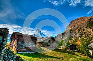 Cottages and Matterhorn