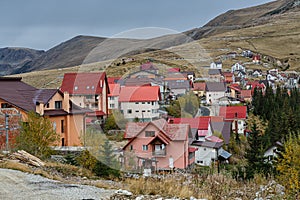 Cottages in the mountain resort Ranca ,  Transalpina,  Romania.