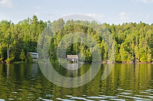 Cottages on Ontario lake