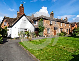 cottages in a small town in the UK, AI generated