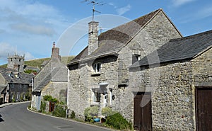 Cottages in village of Corfe