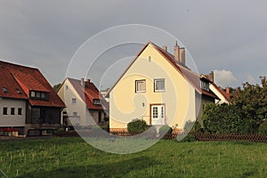 Cottages in a village street