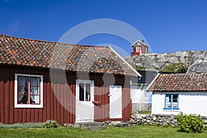 Cottages of Vrango, Bohuslan Coast, Sweden photo