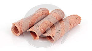 Cotto salami luncheon meat photo