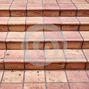 Cotto tiles stairs detail photo