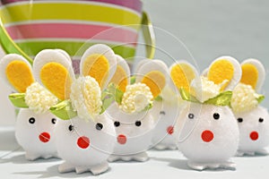 Cotton Ball Easter Bunnies