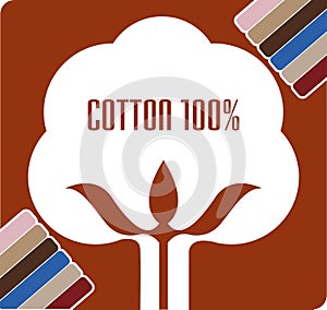 Cotton boll logo photo