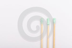 Cotton buds isolated on white background