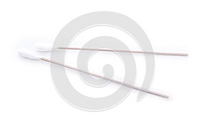 Cotton buds isolated on white background