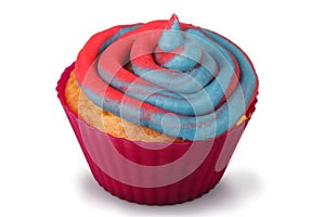 Cotton Candy Cupcake