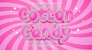 Cotton Candy editable text effect Template