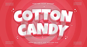 Cotton Candy editable text effect Template