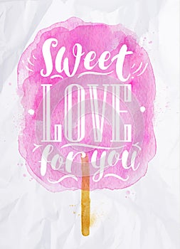 Cotton candy sweet love