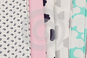 Cotton fabric material background