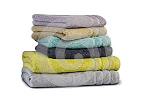 100% Cotton Face towels. Spa and wellness Concept