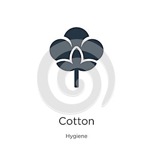 Cotton icon vector. Trendy flat cotton icon from hygiene collection isolated on white background. Vector illustration can be used