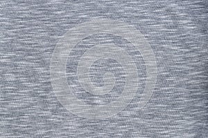 Cotton jersey fabric texture. Gray textile background