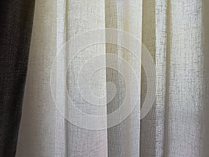 Cotton and linen fabric curtains,Natural surface and soft touch.