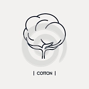 Cotton outline icon