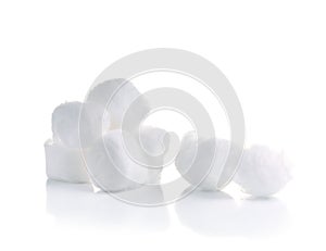 Cotton swabs isolated white background