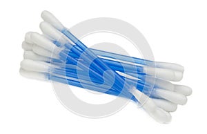 Cotton Swabs On White photo