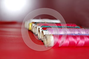 Cotton thread with blur