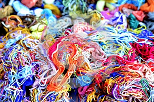Cotton threads multi-colored for embroidery