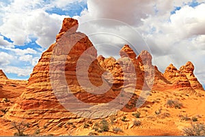 Cottonwood Teepees, a rock formation near The Wave at Coyote Buttes South CBS, Paria Canyon Vermillion Cliffs Wilderness