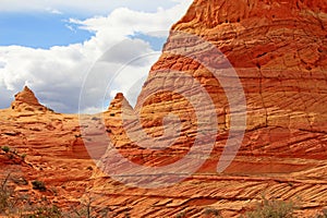 Cottonwood Teepees, a rock formation near The Wave at Coyote Buttes South CBS, Paria Canyon Vermillion Cliffs Wilderness