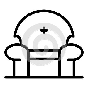 Couch armchair icon, outline style