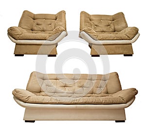 Couch and armchairs