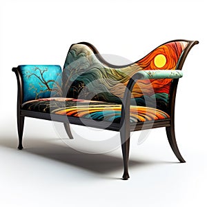 New Van Gogh Sofa: Art Nouveau-inspired Illustrations For Modern Comfort photo