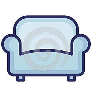 Couch Vector icon which can be easily modified or edit