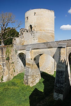 Coudray Tower. Fortress. Chinon. France