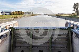 Couesnon dam near the Mont Saint-Michel