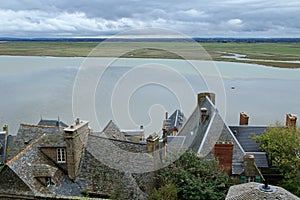 Couesnon River, View from Mont Saint Michel