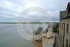 Couesnon River, View from Mont Saint Michel