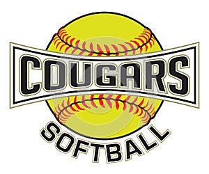 Cougars Softball Graphic