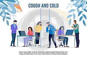 Cough and Cold Epidemic in Office Warning Banner