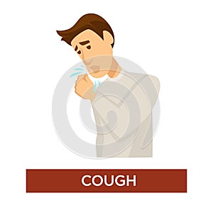 Cough cold symptom sore throat disease or illness