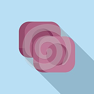 Cough drops icon flat vector. Natural flu