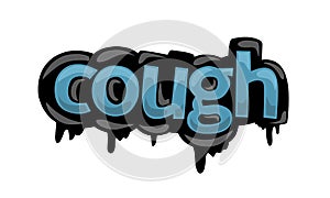 COUGH writing vector design on white background