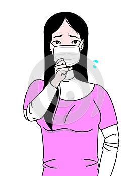 Coughing girl