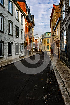 Couillard Street, Old Quebec, Quebec Province, Canada.