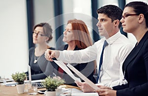 Could you reiterate the first idea you put forth...a panel of businesspeople giving feedback during a presentation in an