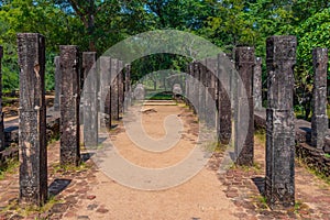 Council chamber at the royal palace at Polonnaruwa, Sri Lanka