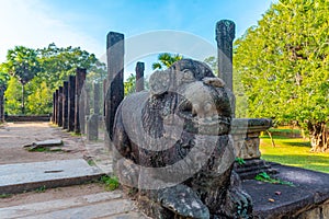 Council chamber at the royal palace at Polonnaruwa, Sri Lanka